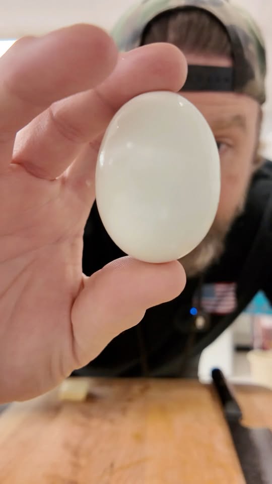 Pan-Seared Hard Boiled Eggs with Bacon