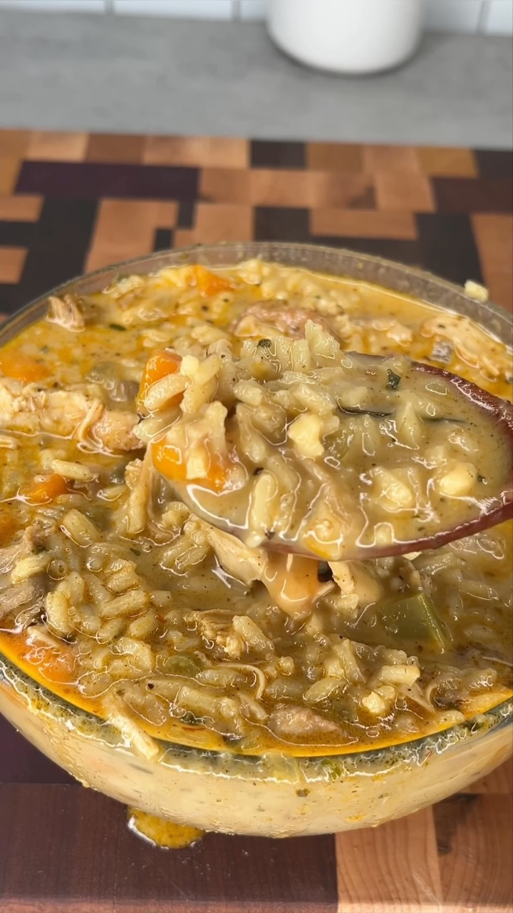 Creamy Chicken & Rice Soup
