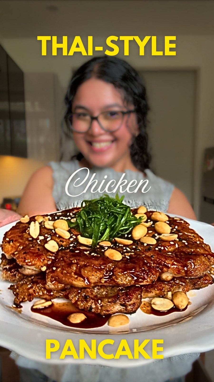 Sticky Thai Chicken Pancake