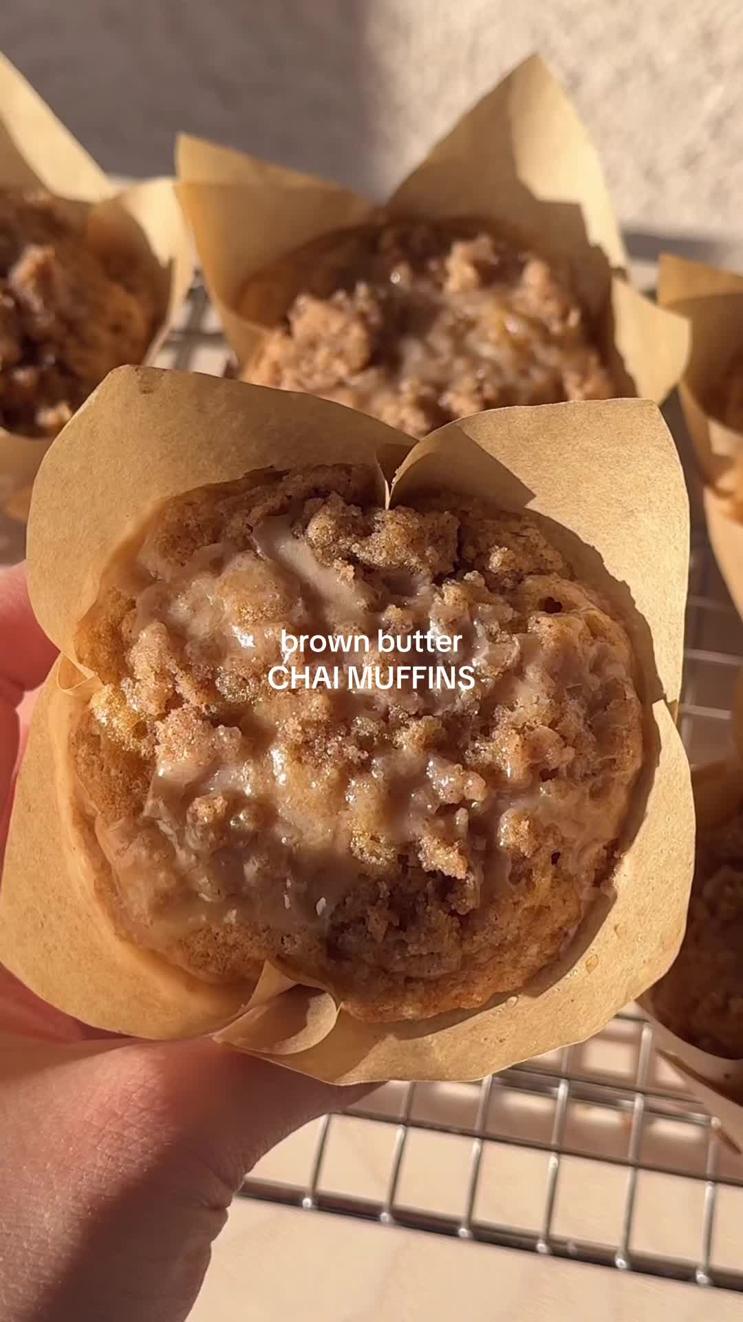 Browned Butter Vanilla Chai Muffins