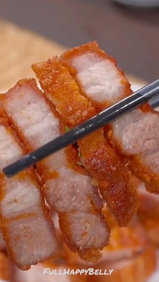 Pan Fried Crispy Chinese Salt & Pepper Pork Belly