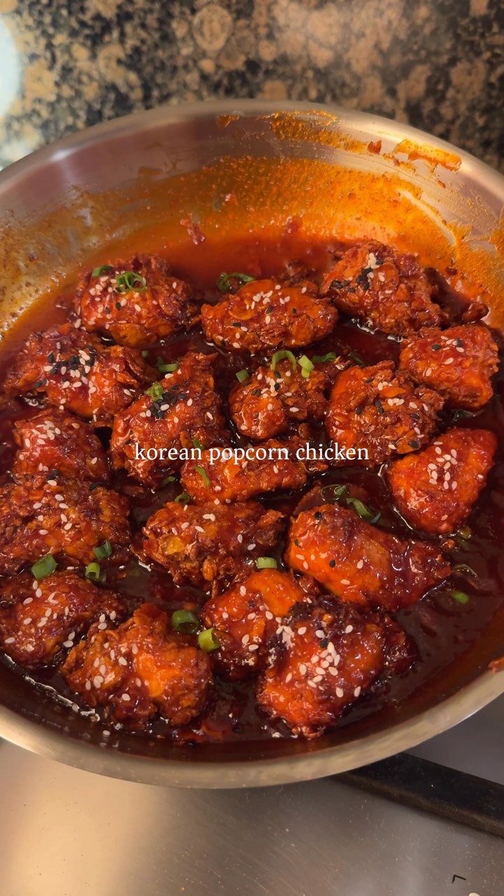Crispy Korean-Style Popcorn Chicken