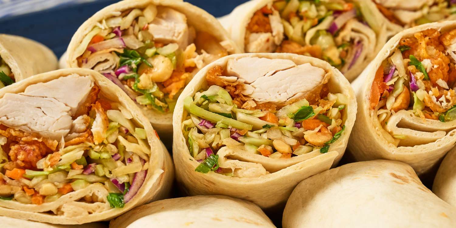 Mini Crunchy Chicken Wraps