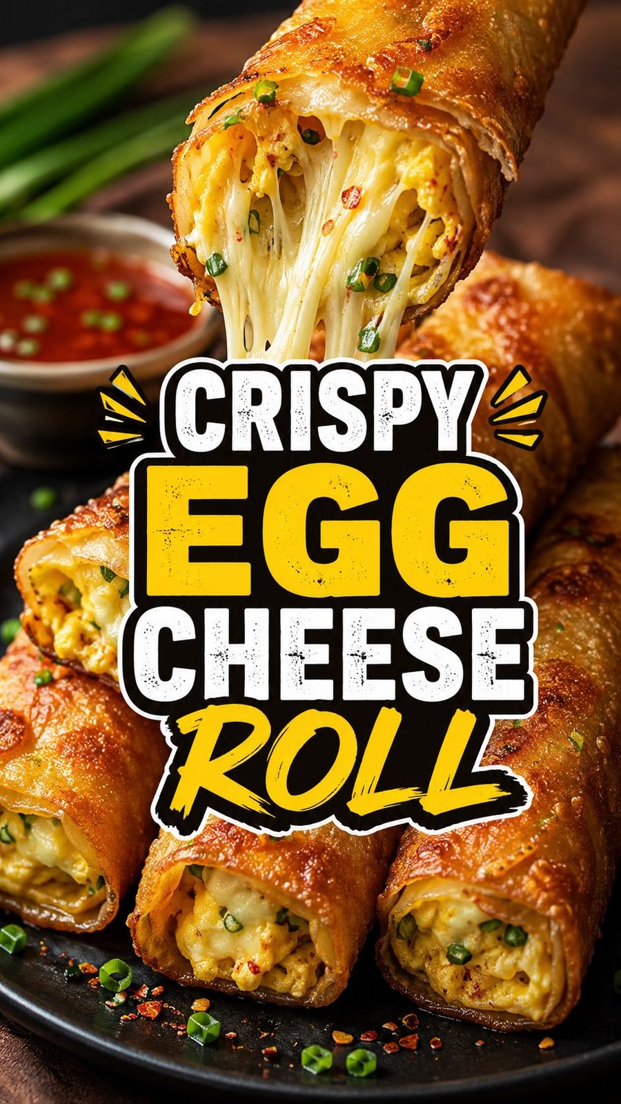 Crispy Cheese Egg Roll
