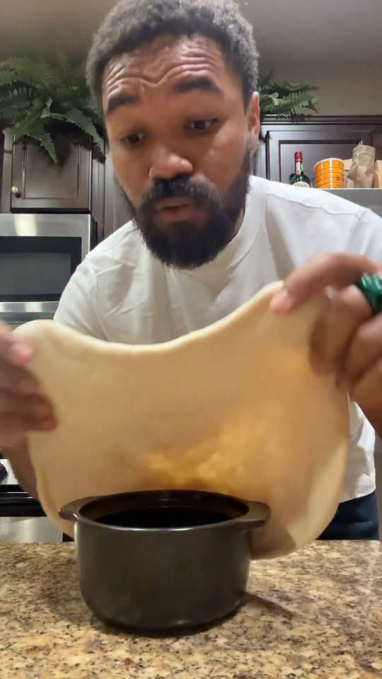 Giant Dough-Wrapped Stuffed Burger