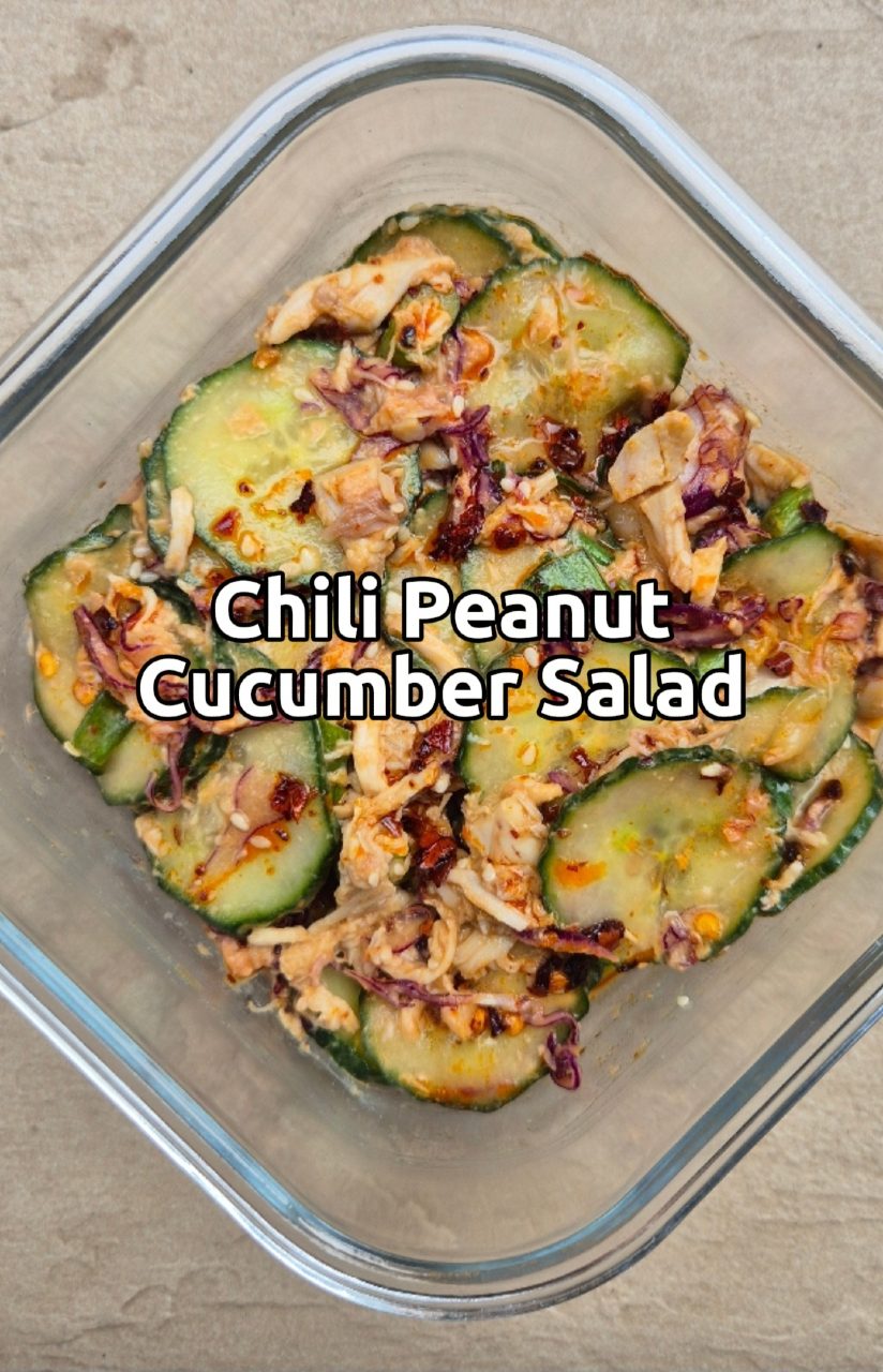 Spicy Cucumber, Chicken and Peanut Salad