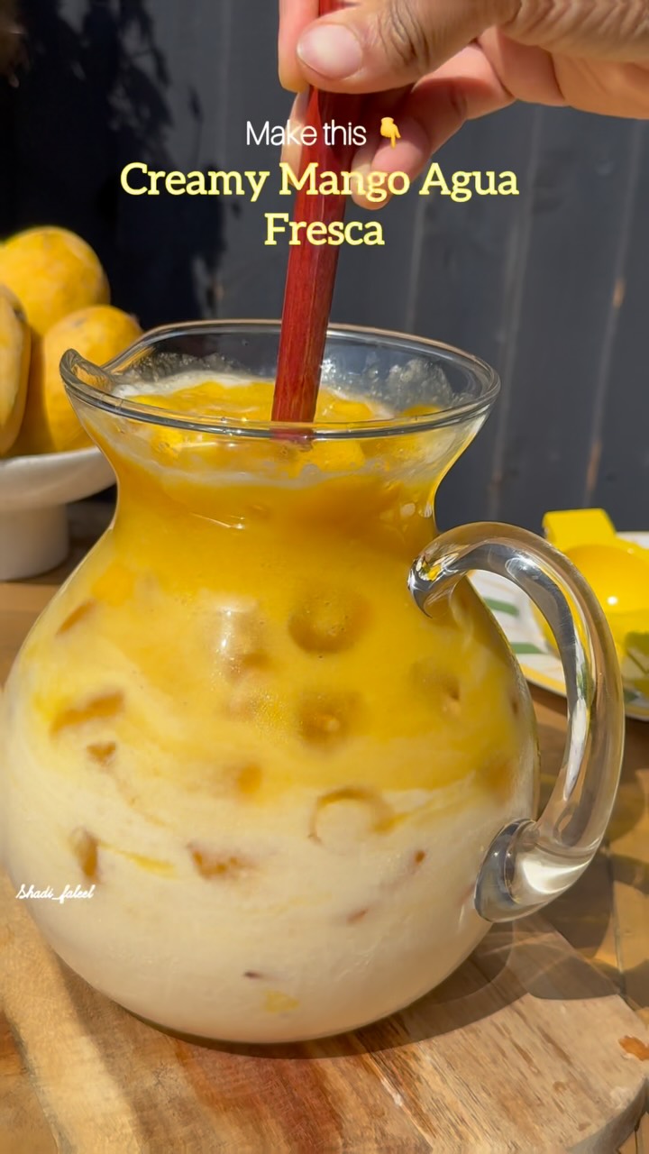 Creamy Mango Agua Fresca