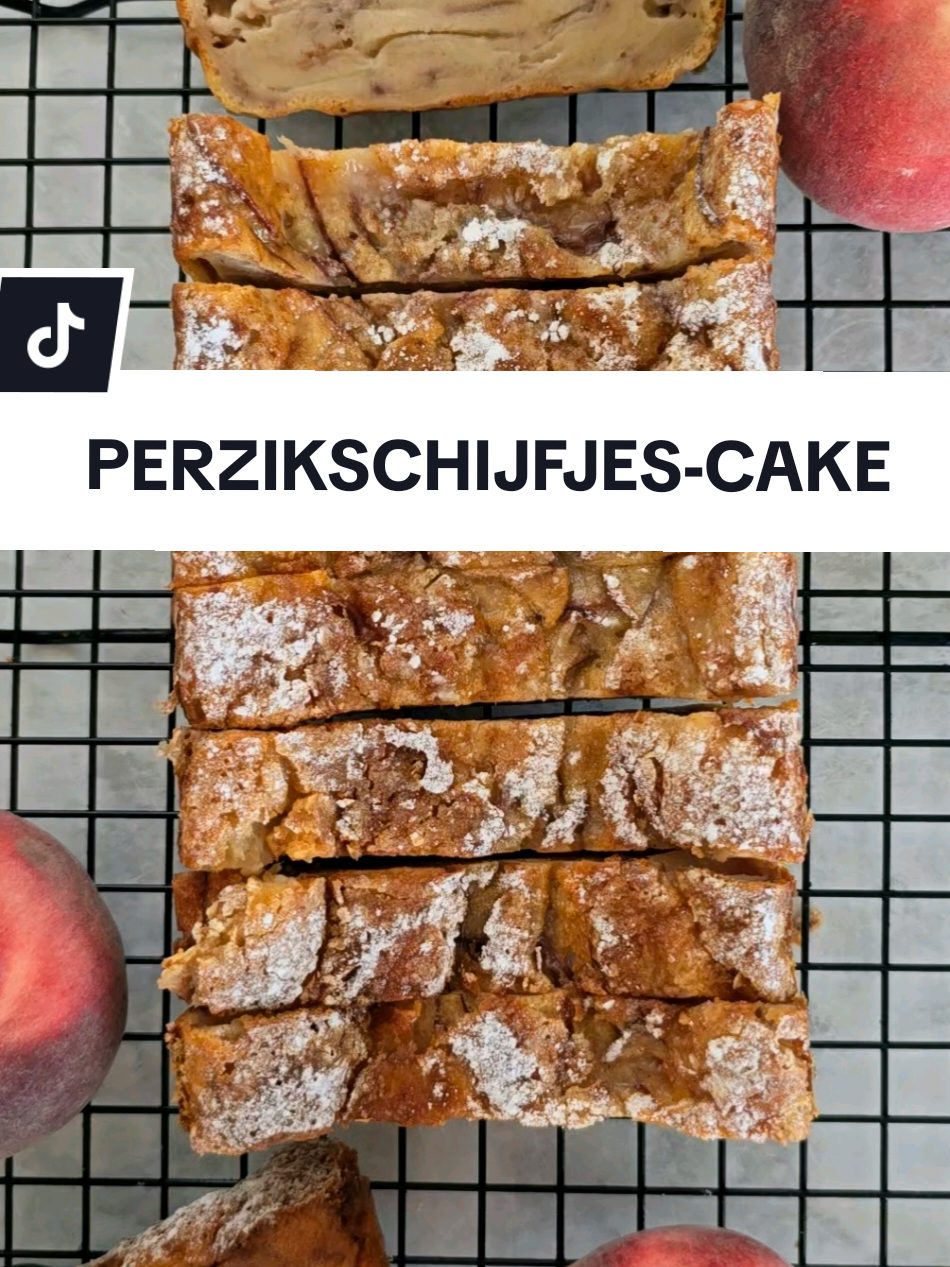 Healthy Sliced Peach Cake