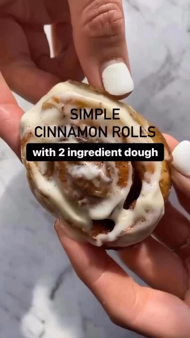 2-Ingredient Dough Cinnamon Rolls