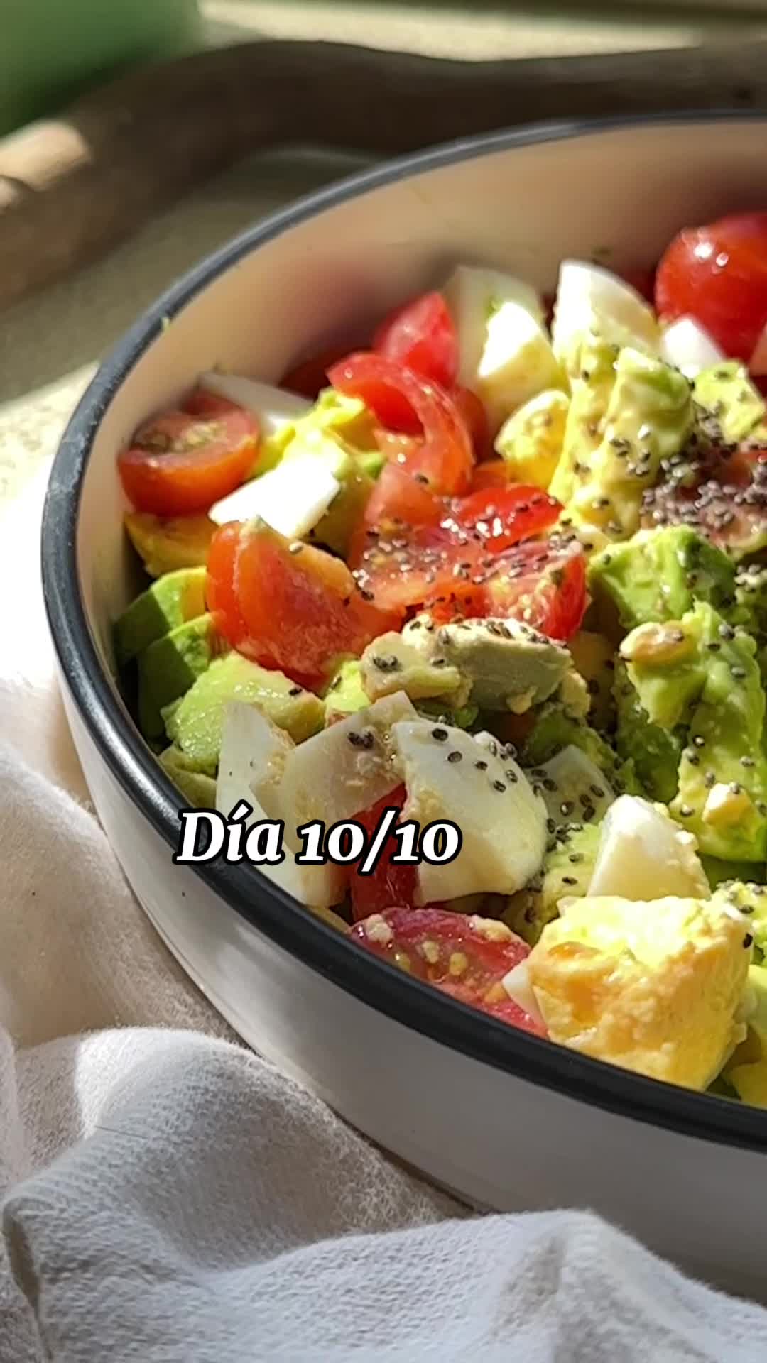 Egg, Cherry Tomato, and Avocado Salad
