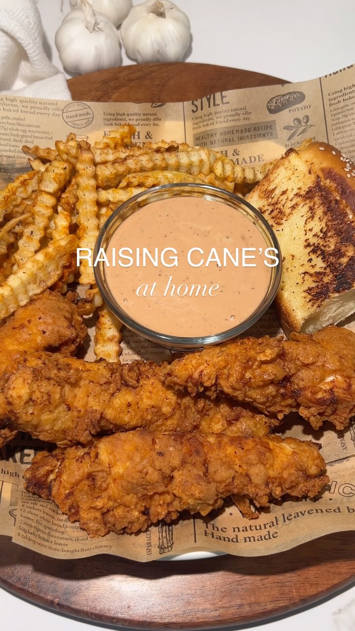 Homemade Raising Cane's Chicken Tenders and Sauce