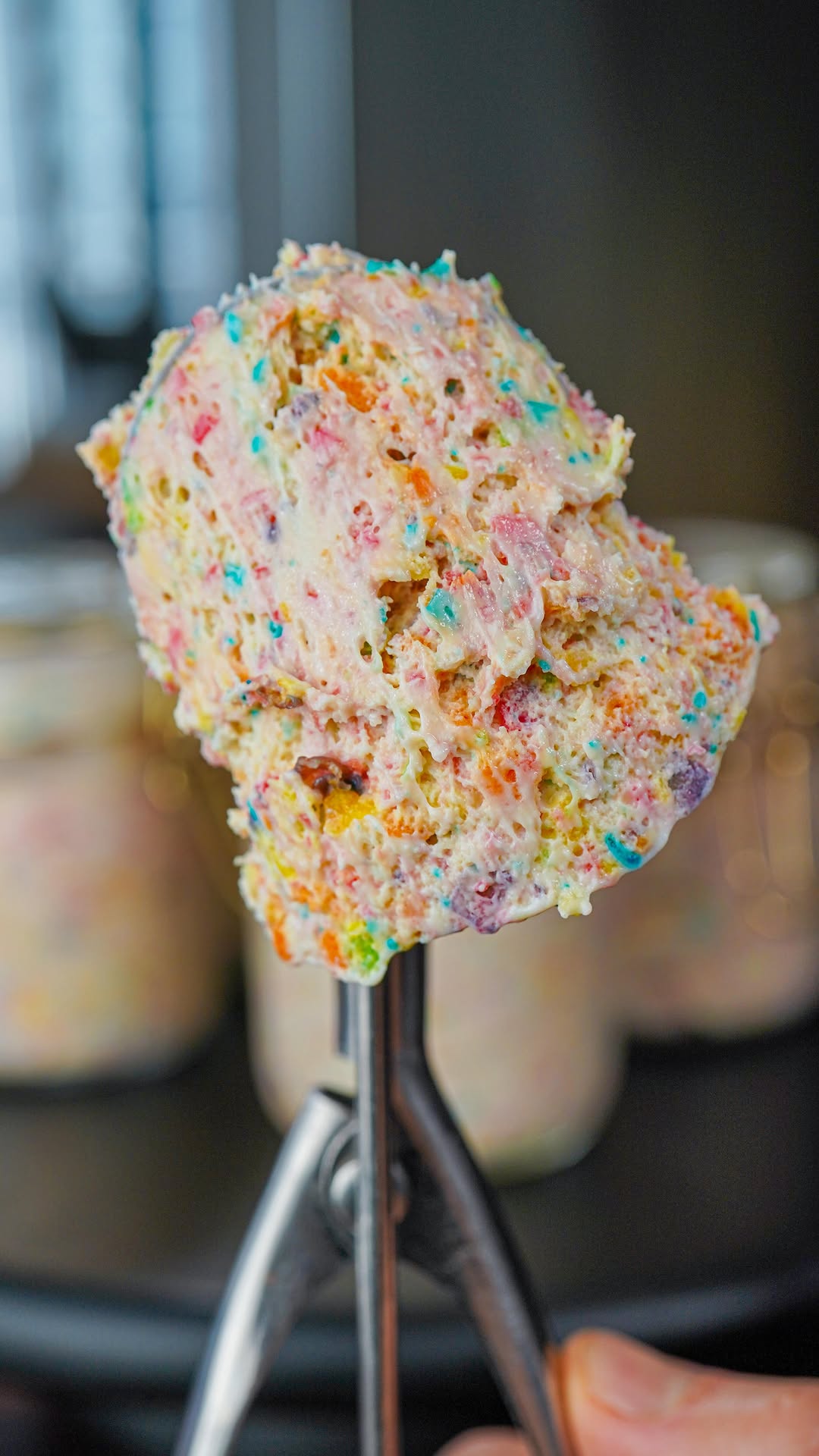 40 Cal Fruity Pebble Protein Cheesecake Frosting