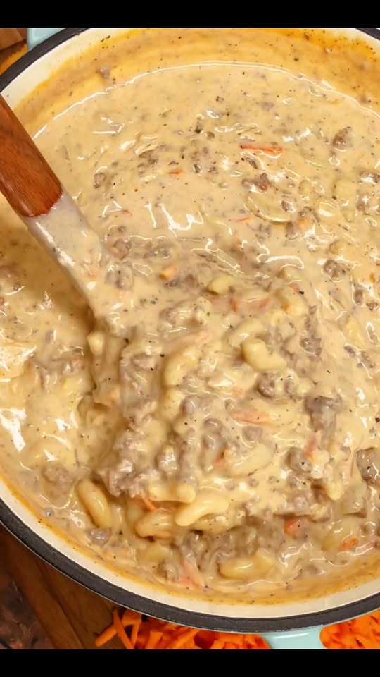 Cheeseburger Macaroni Soup