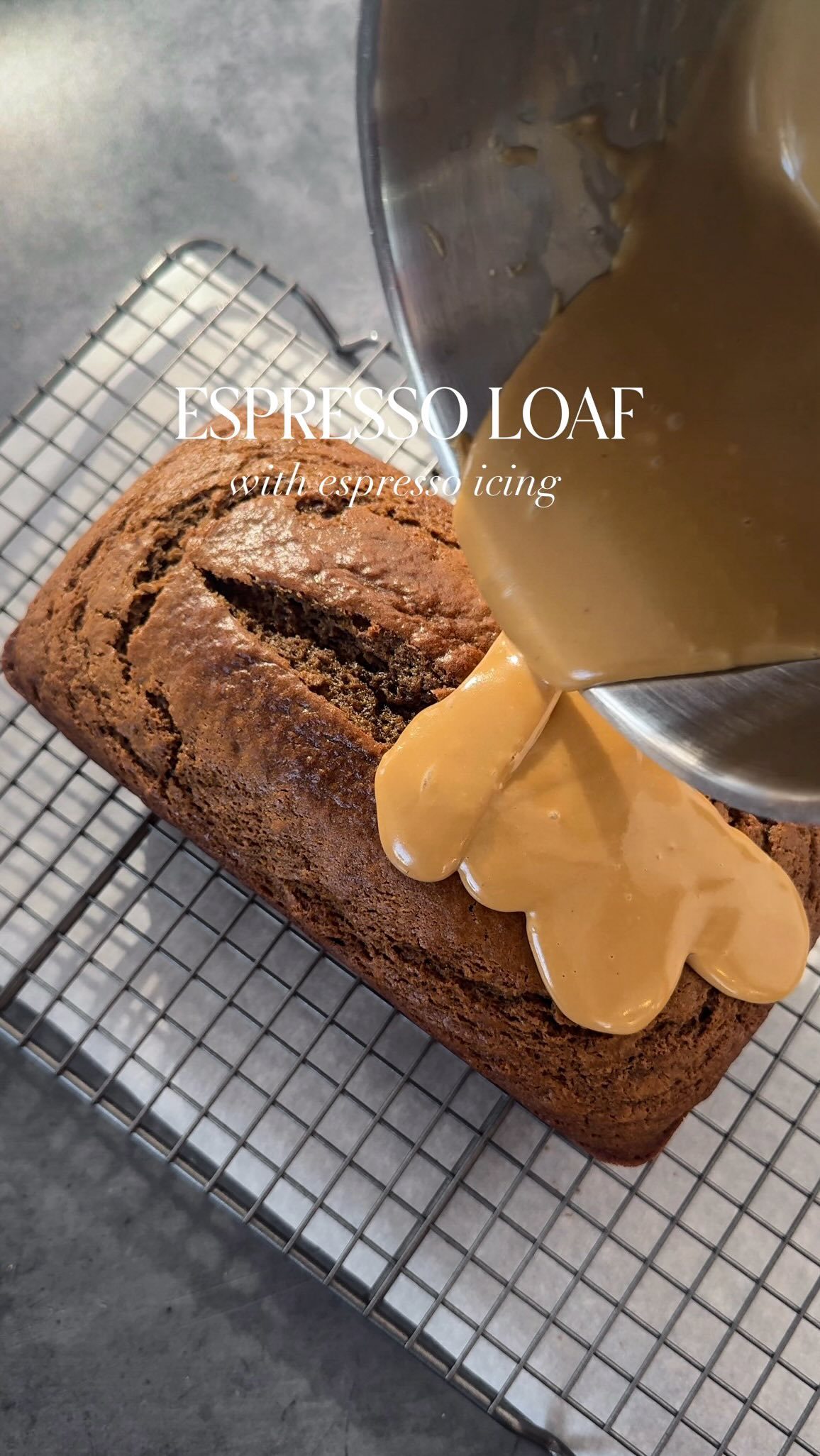 Espresso Loaf with Warm Espresso Icing