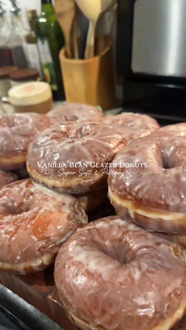 Classic Vanilla Bean Glazed Donuts