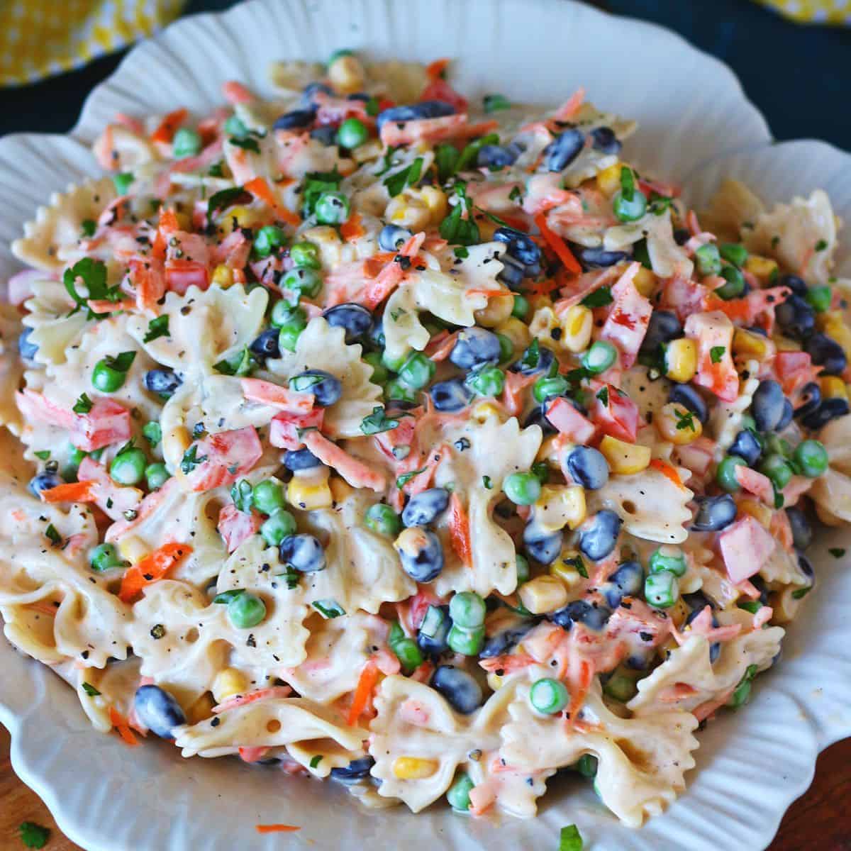 Creamy Bow Tie Pasta Salad