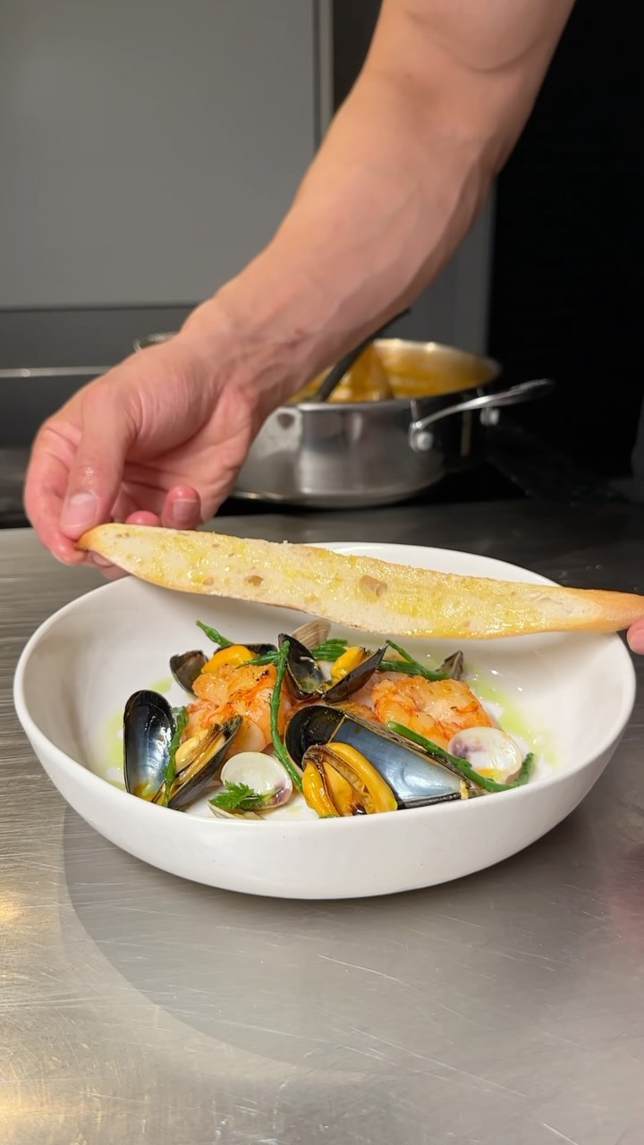 Seafood Spiced Stew with Saffron and Mussels