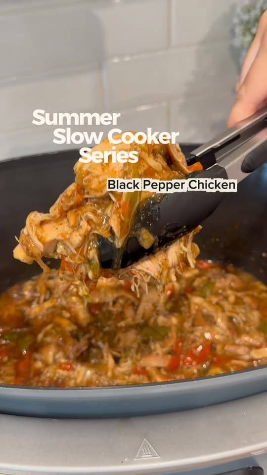 Slow Cooker Black Pepper Chicken