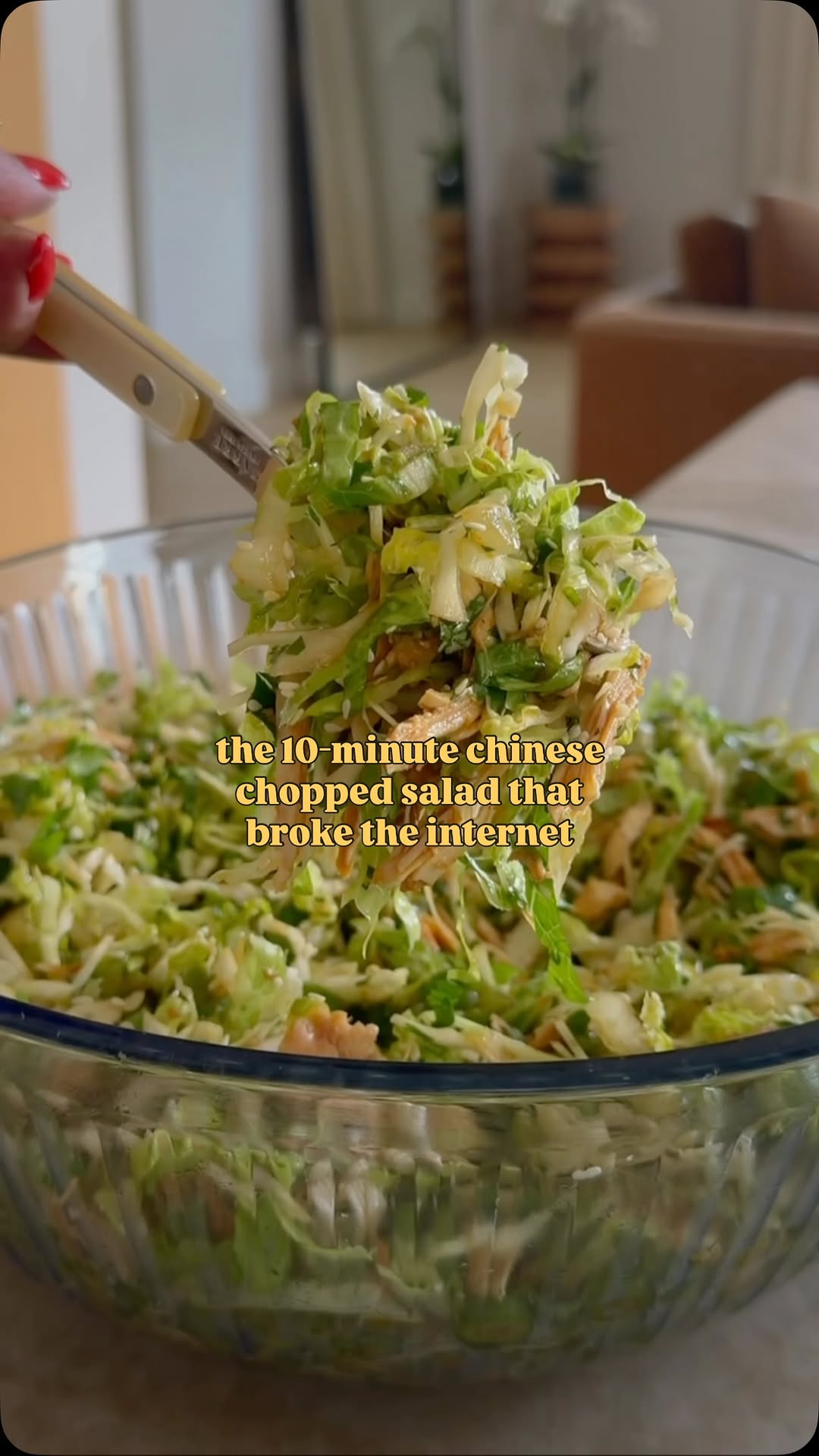 10-Minute Chinese Chicken Chopped Salad