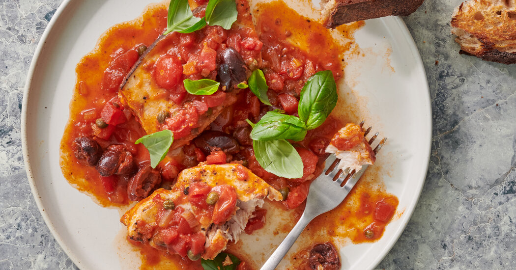 Swordfish With Tomatoes