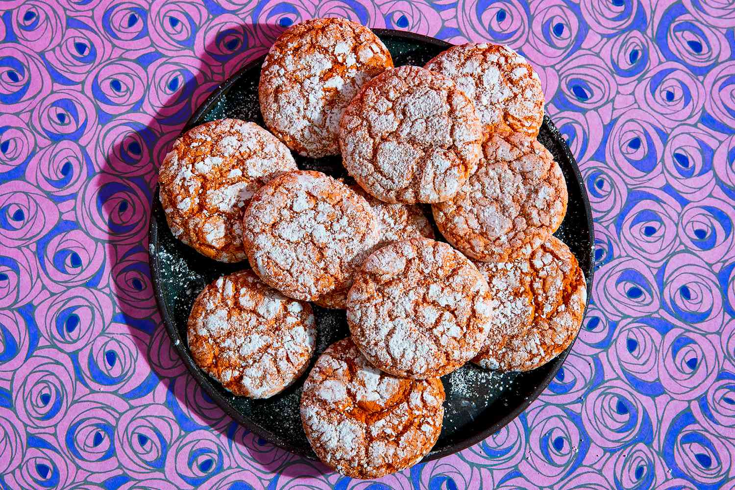 Thai Tea Crinkle Cookies
