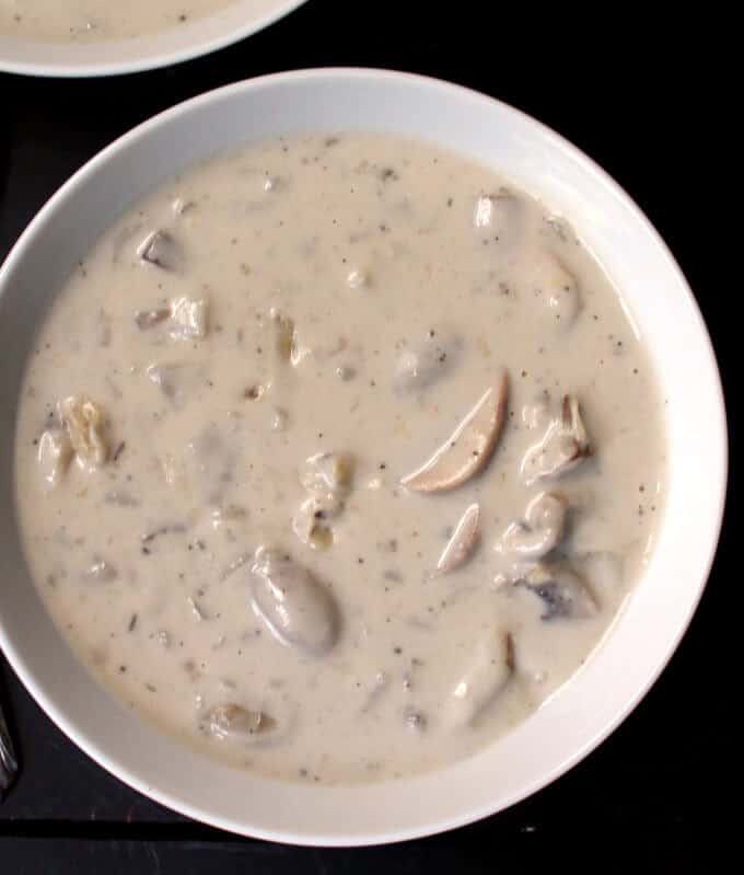 Vegan Cream of Mushroom Soup