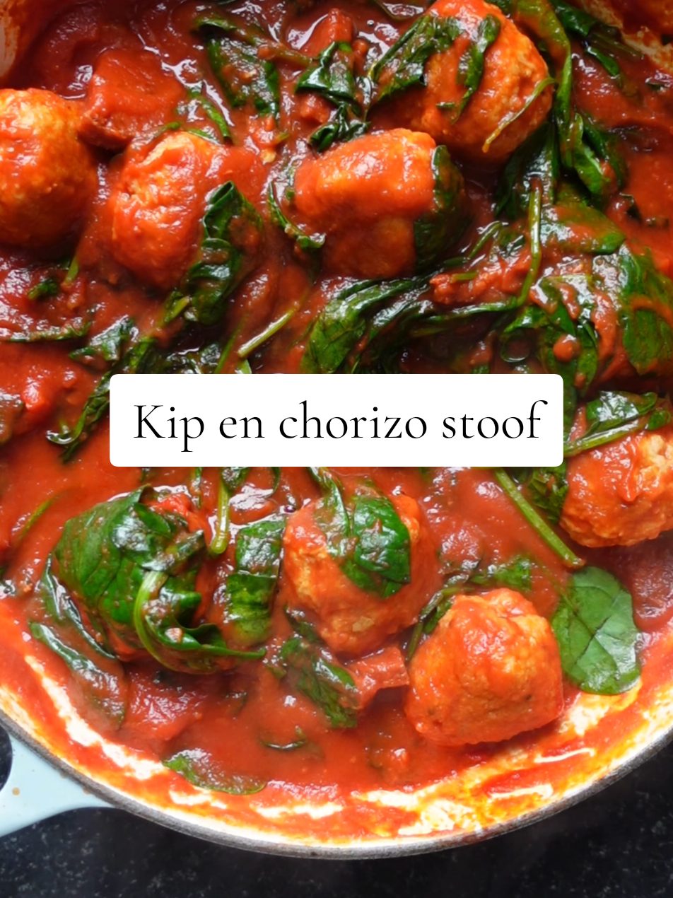 Chicken Meatball and Chorizo Stew