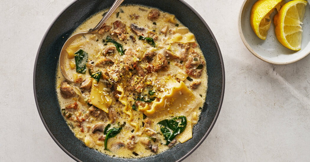 Creamy Lasagna Soup