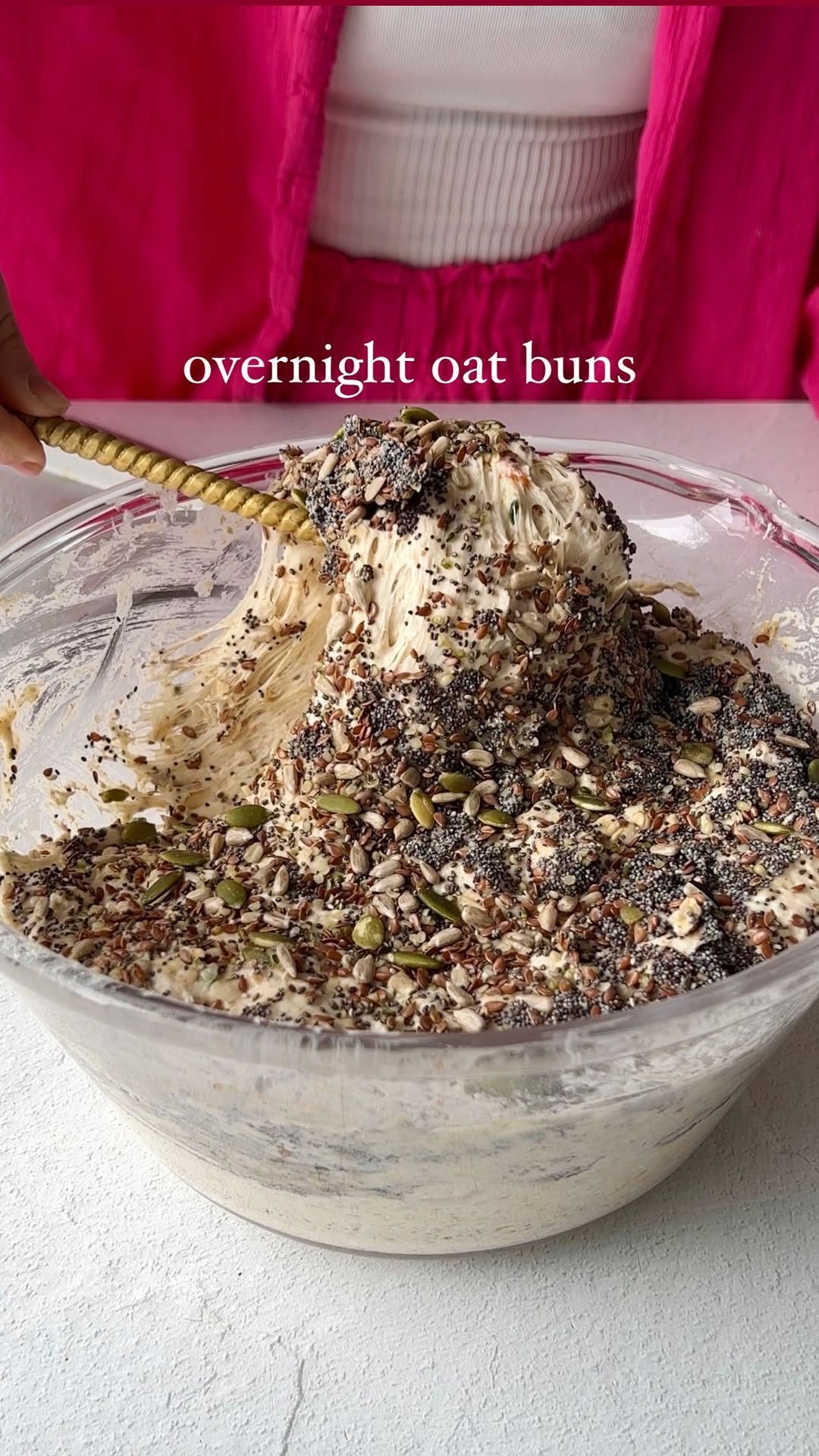 Vegan Overnight Oat Buns