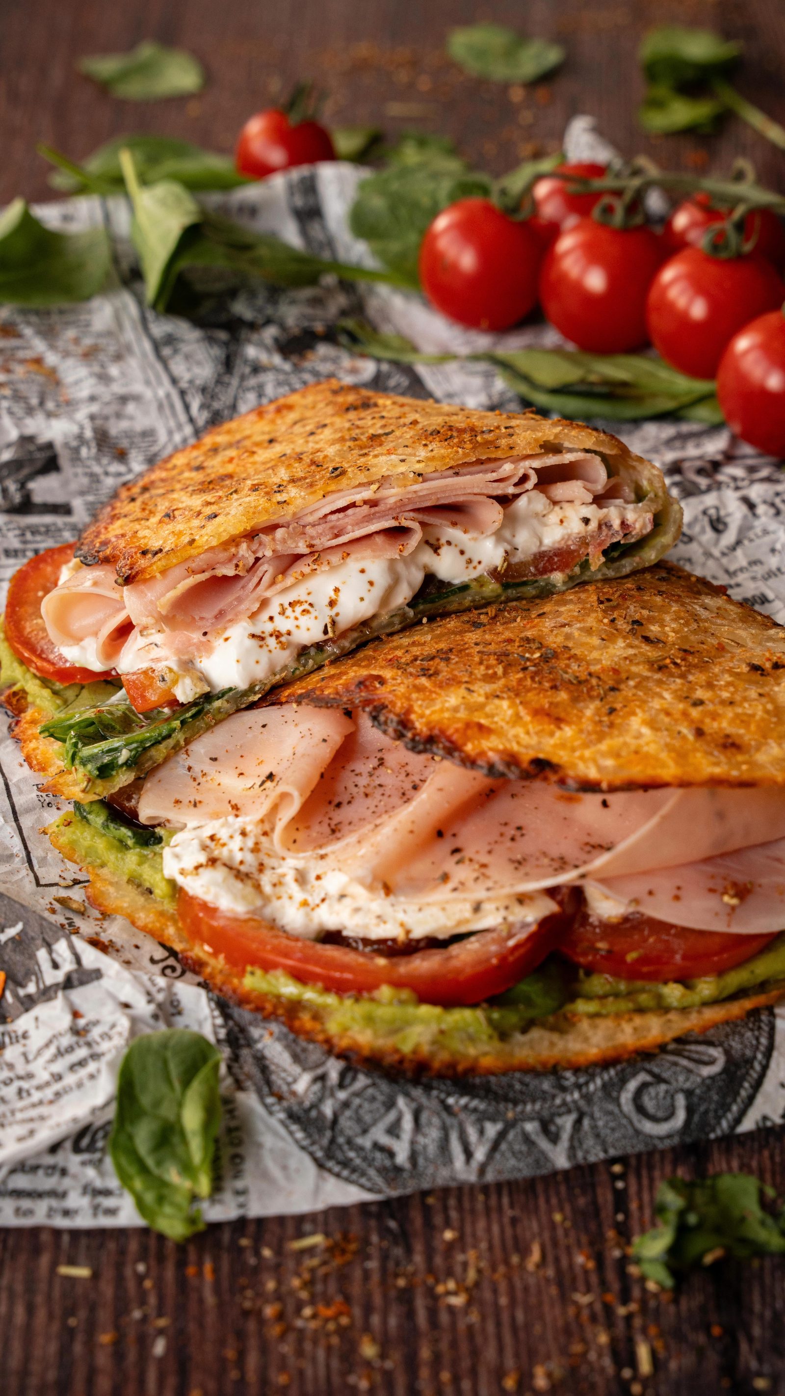 Crispy Cottage Cheese Wrap
