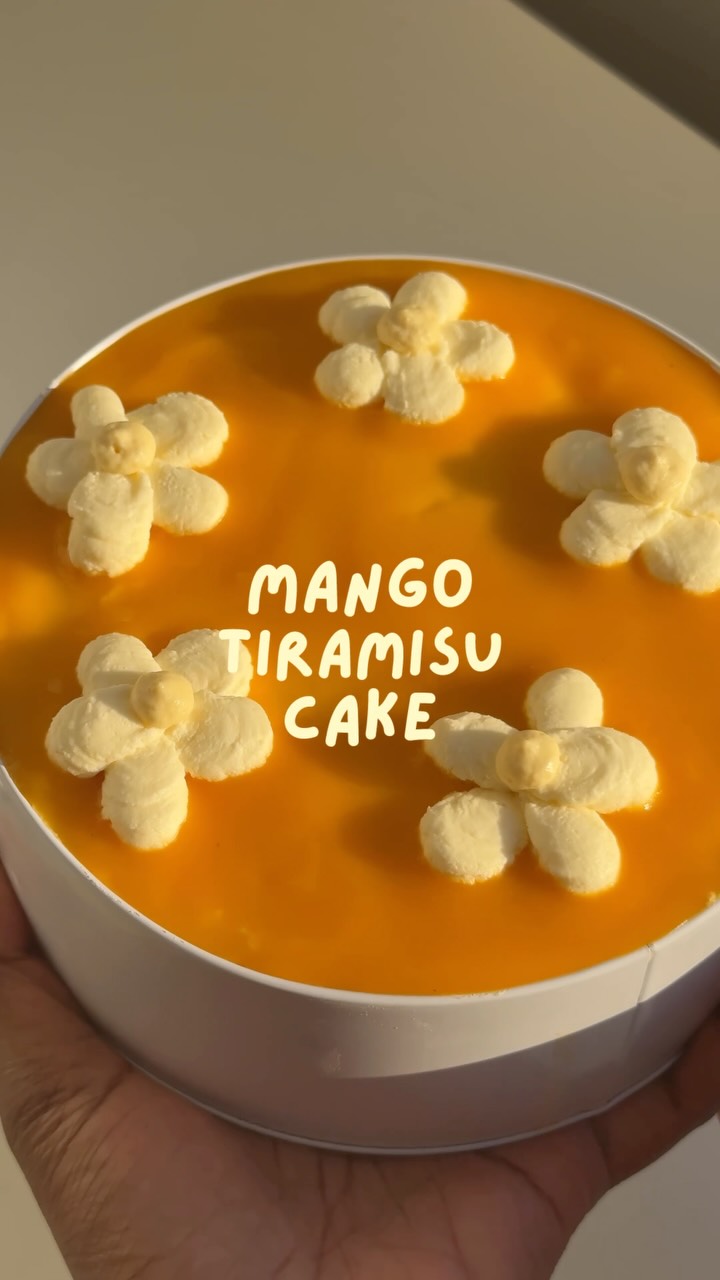 Mango Tiramisu Cake Tin