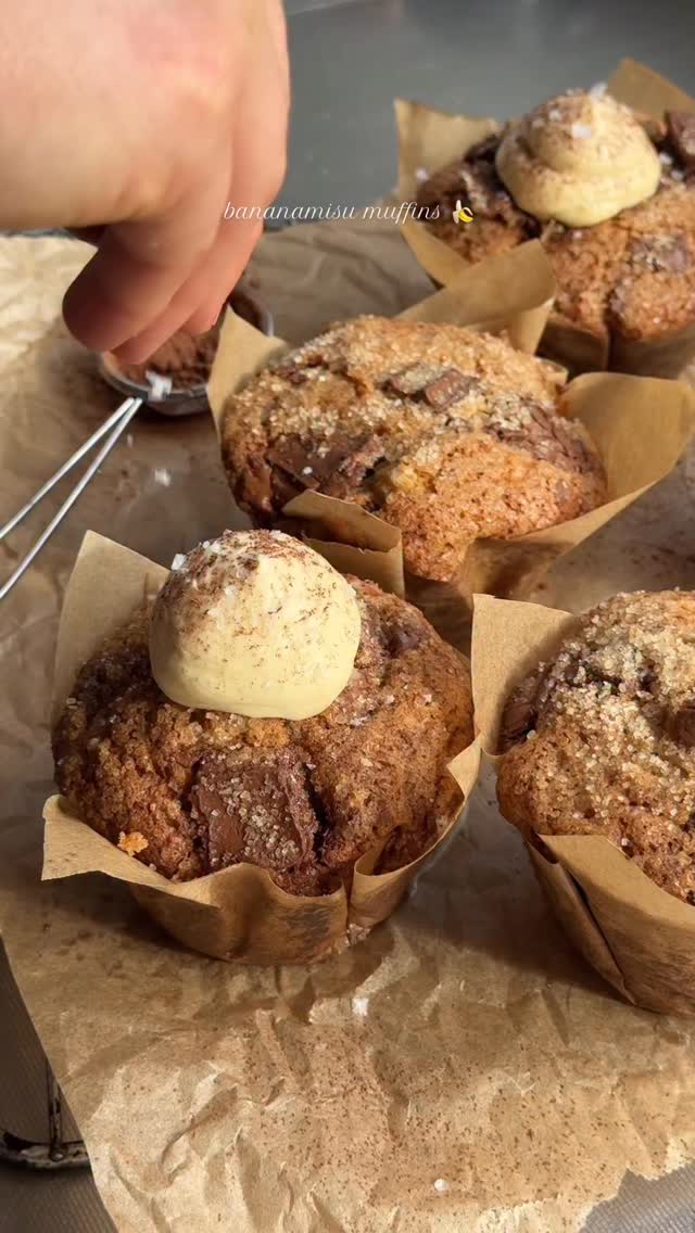 Bananamisu Chocolate Muffins