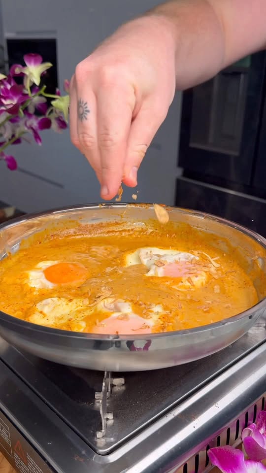 Penang Curry Poached Eggs