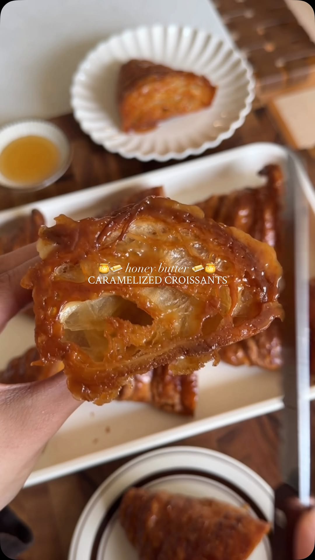 Honey Butter Caramelized Croissants