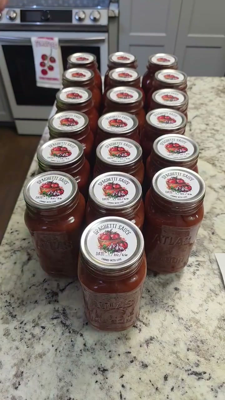 Homemade Canned Spaghetti Sauce