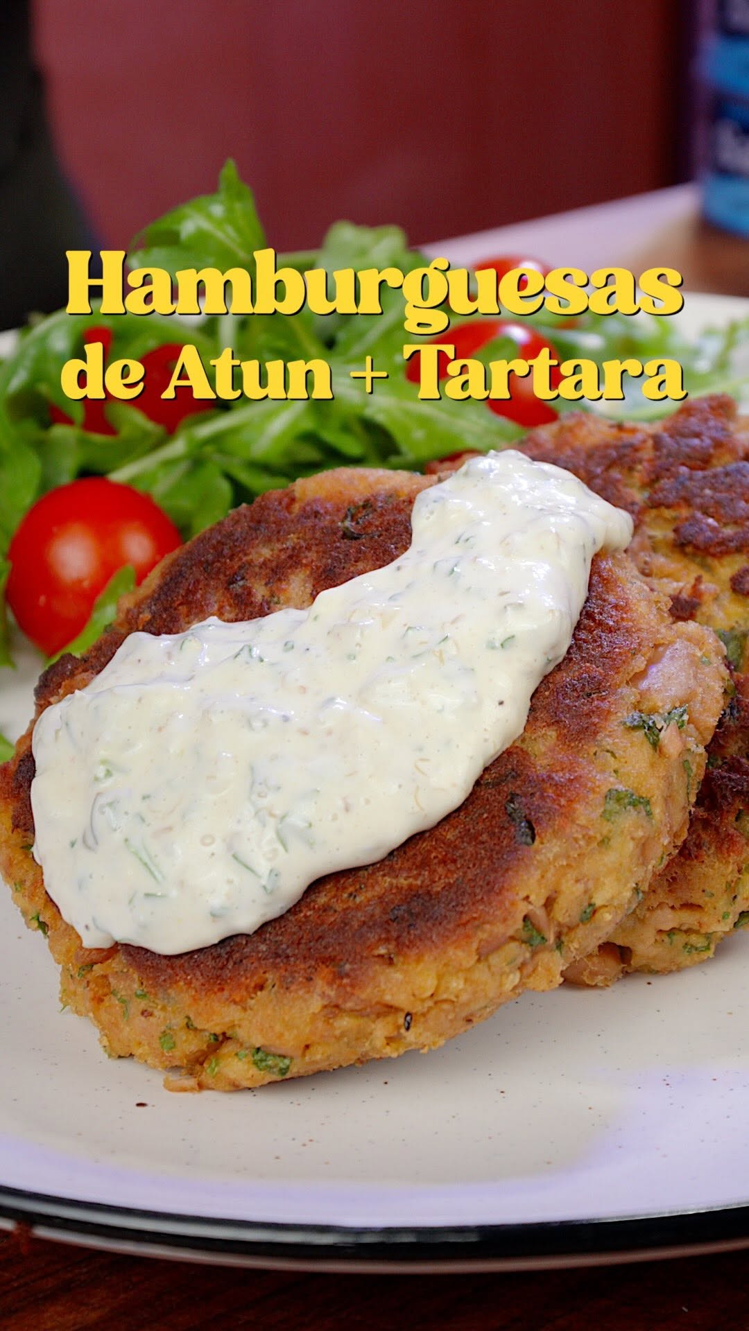 Tuna Burgers with Tartar Sauce