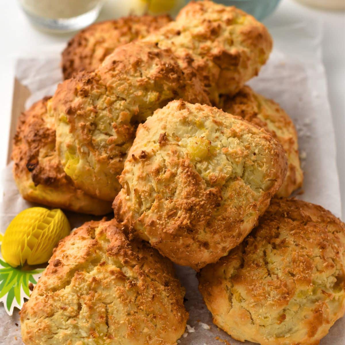 Pineapple Coconut Scones