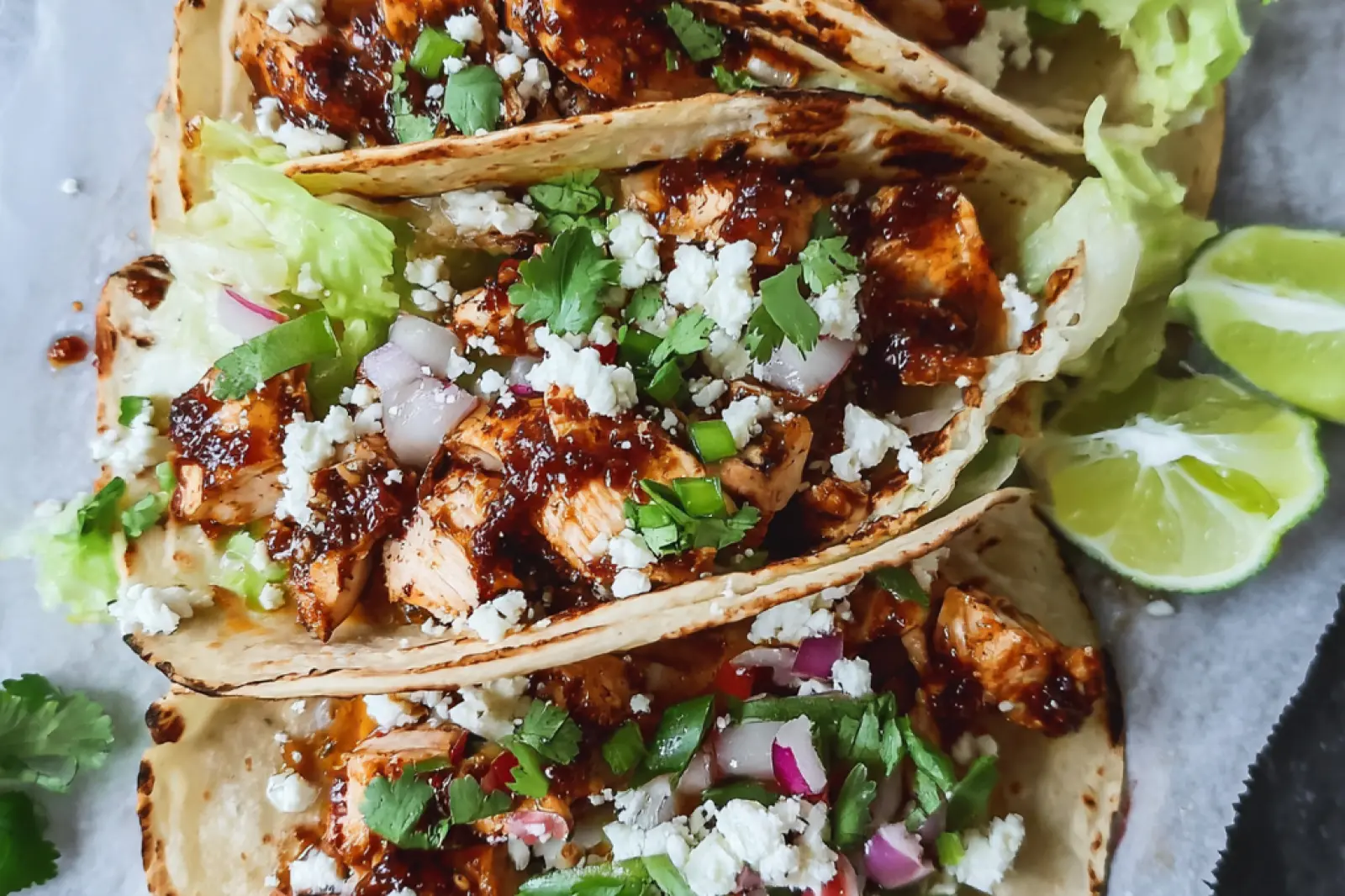 Air Fryer Chicken Street Tacos Adobo