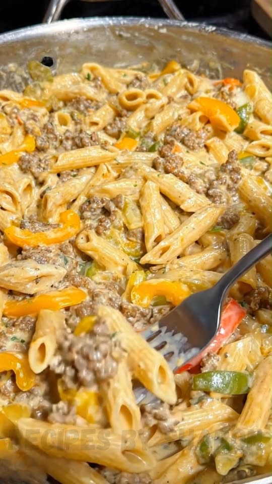 Philly Cheesesteak Pasta