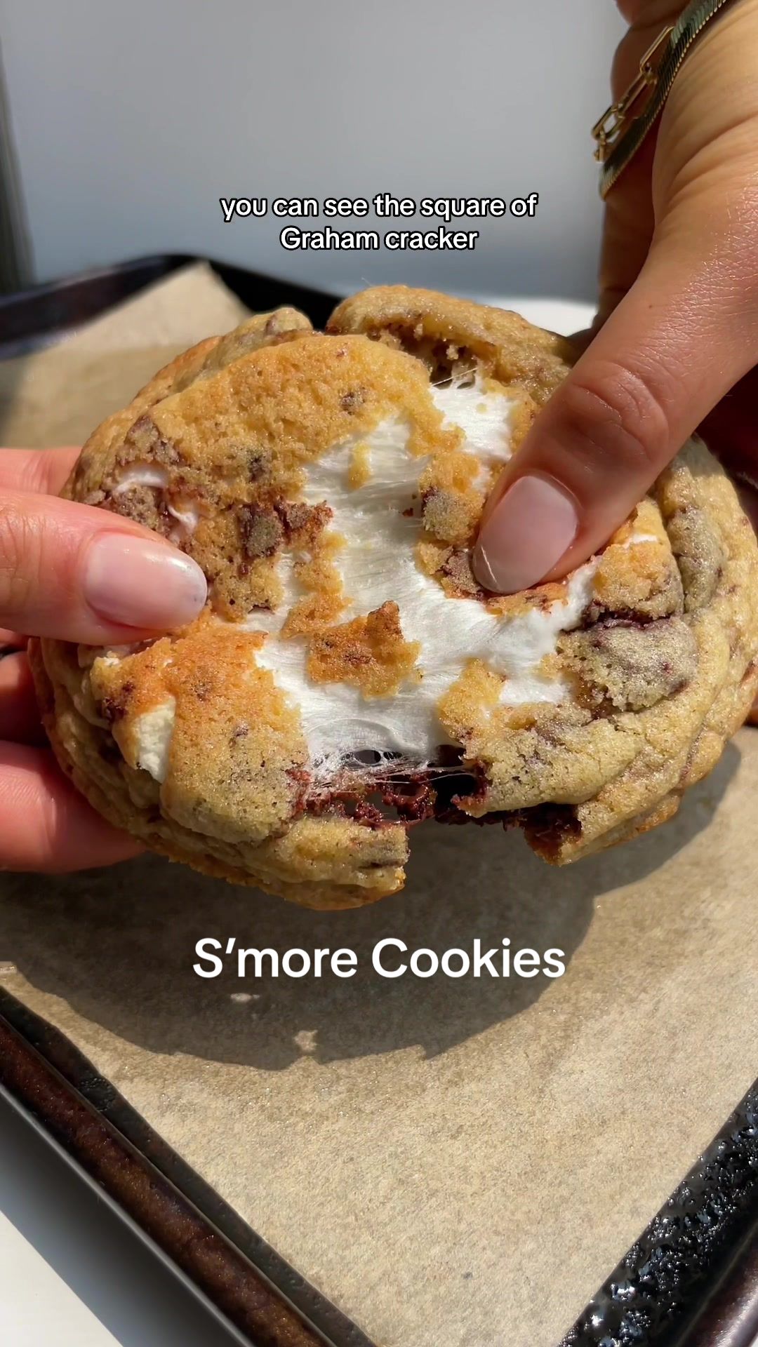 Layered S'more Cookies