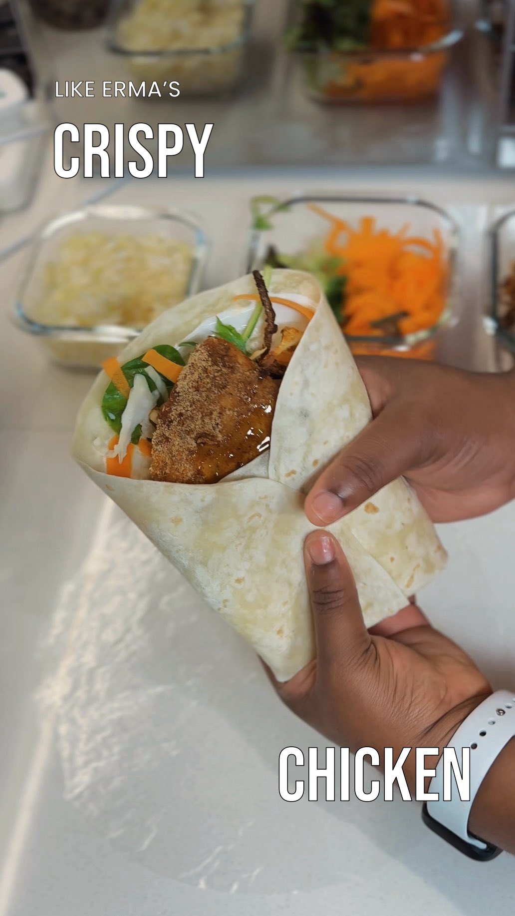 Crispy Chicken Breakfast Wrap