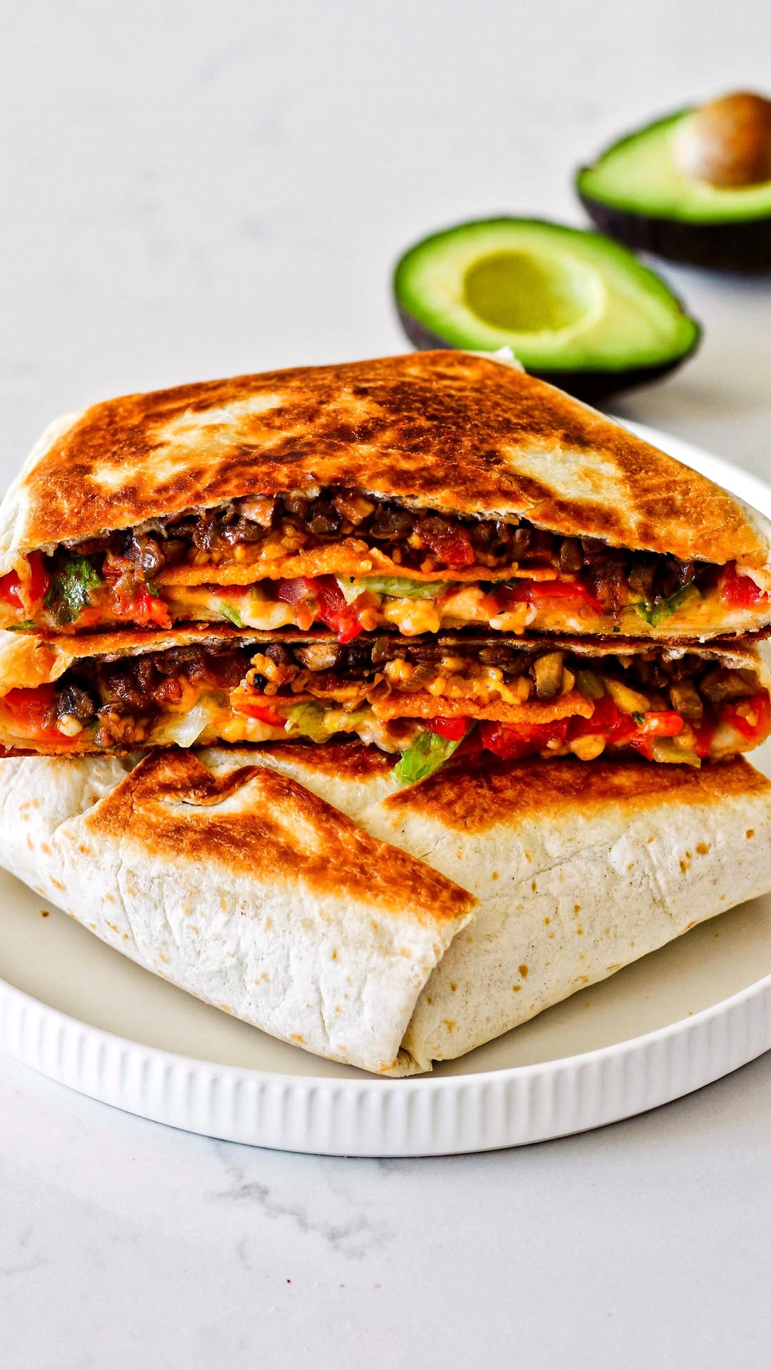 Cheesy Lentil Crunchwrap