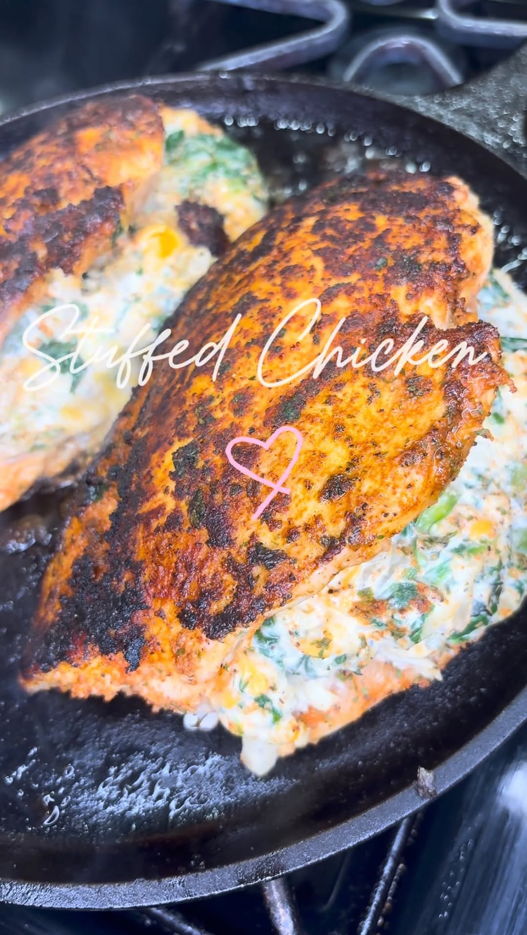 Triple Cheese and Herb Stuffed Chicken Breasts