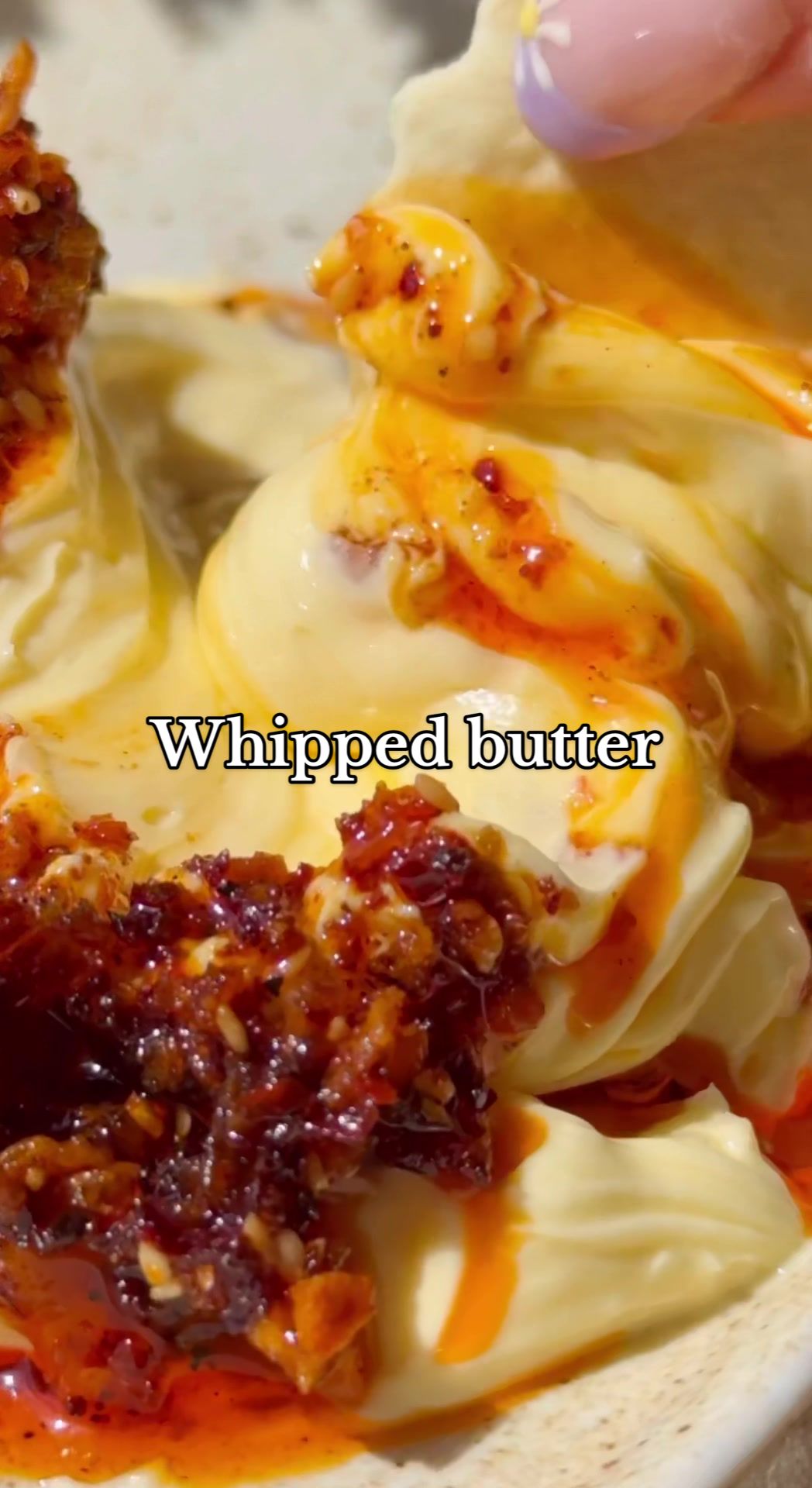 Whipped Butter with Crispy Chili Oil