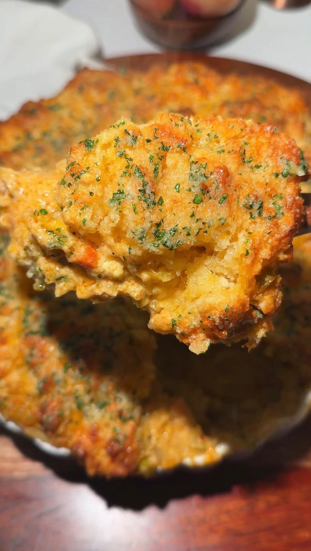 Cheddar Bay Biscuit Chicken Pot Pie