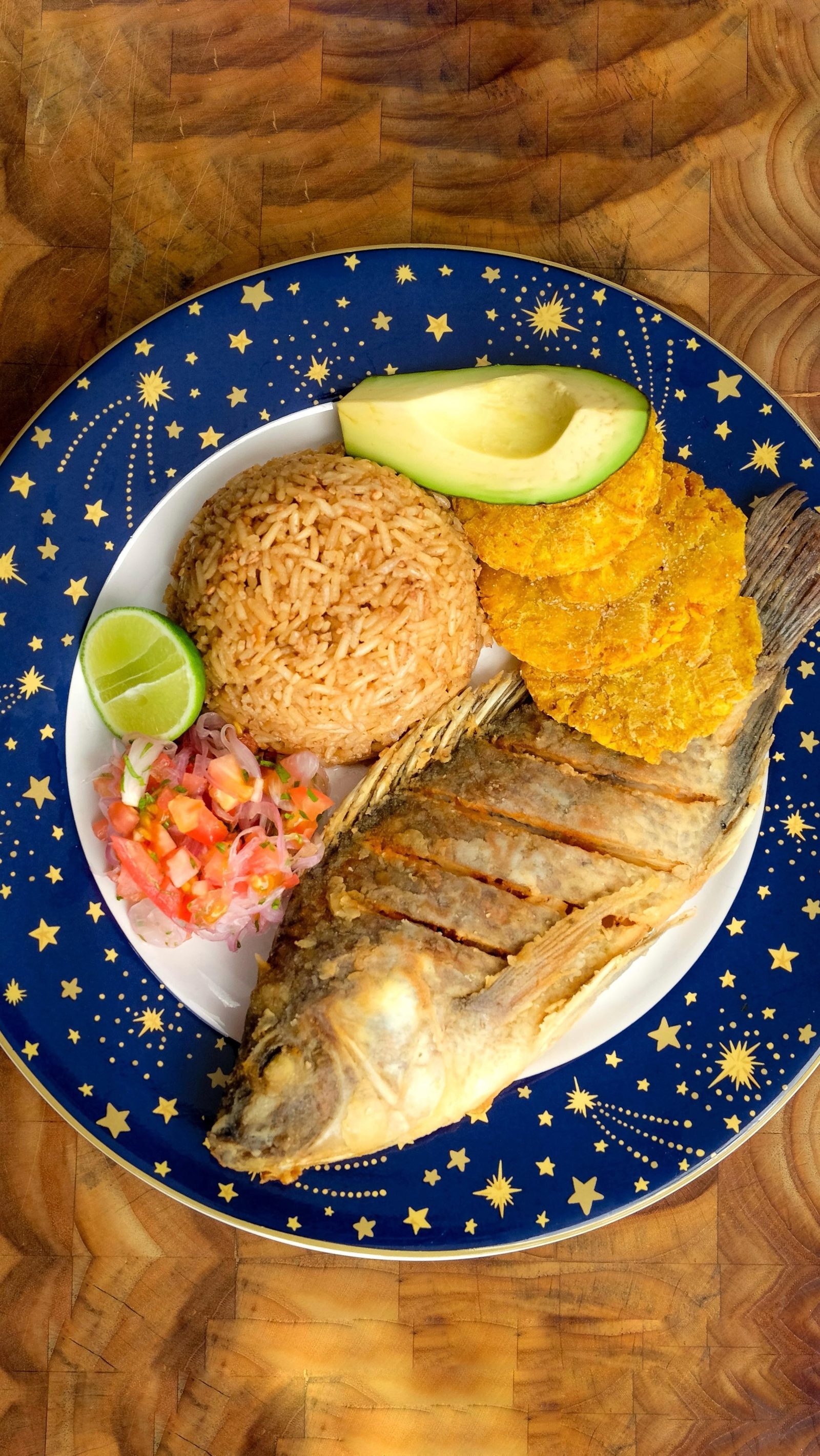 Coconut Rice and Fried Fish