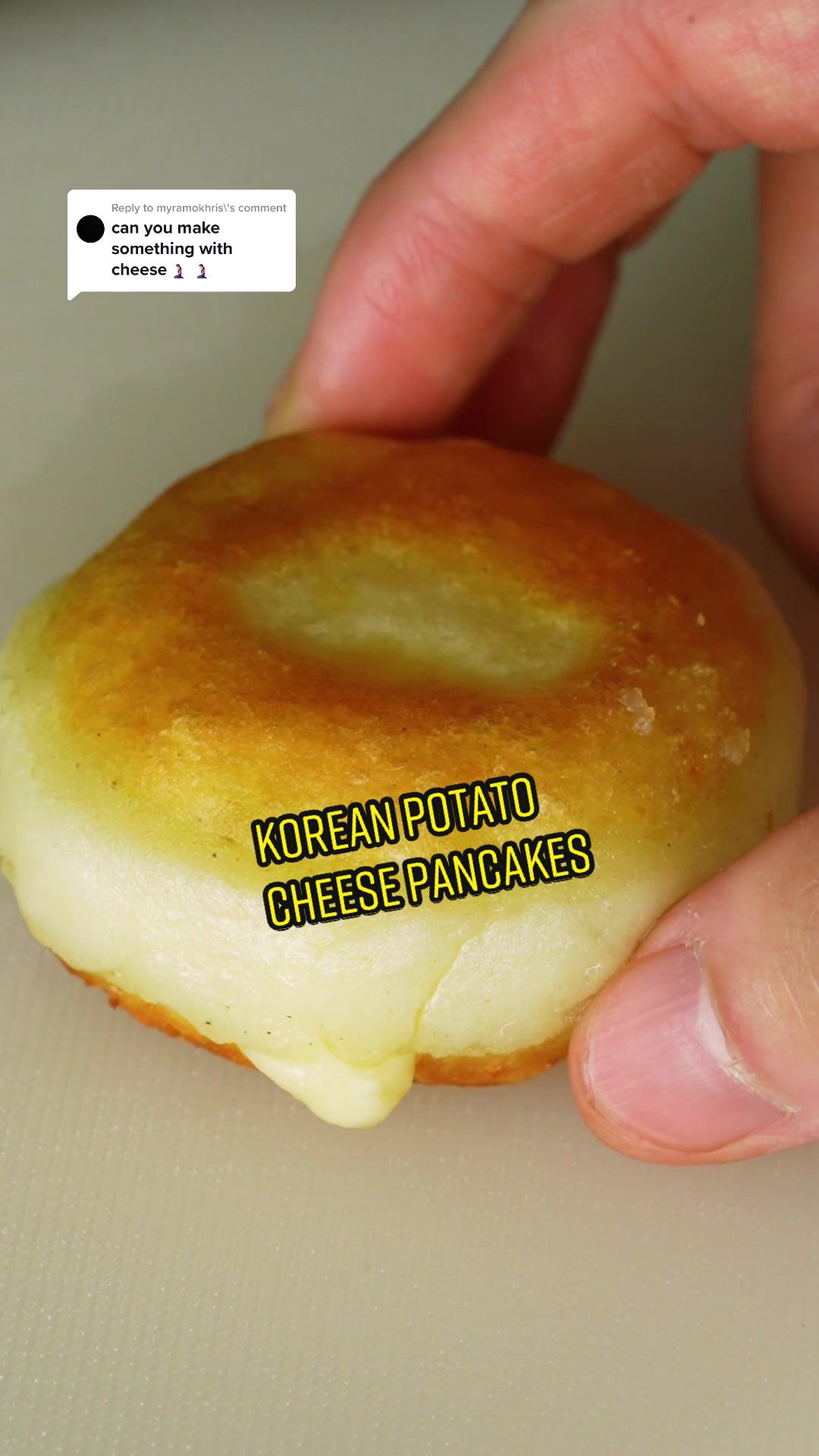 Korean Potato Cheese Pancakes