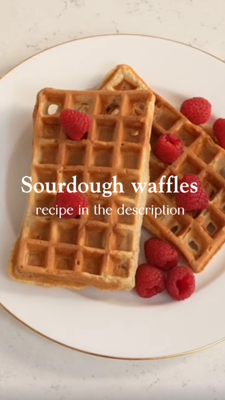 Sourdough Apple Waffles