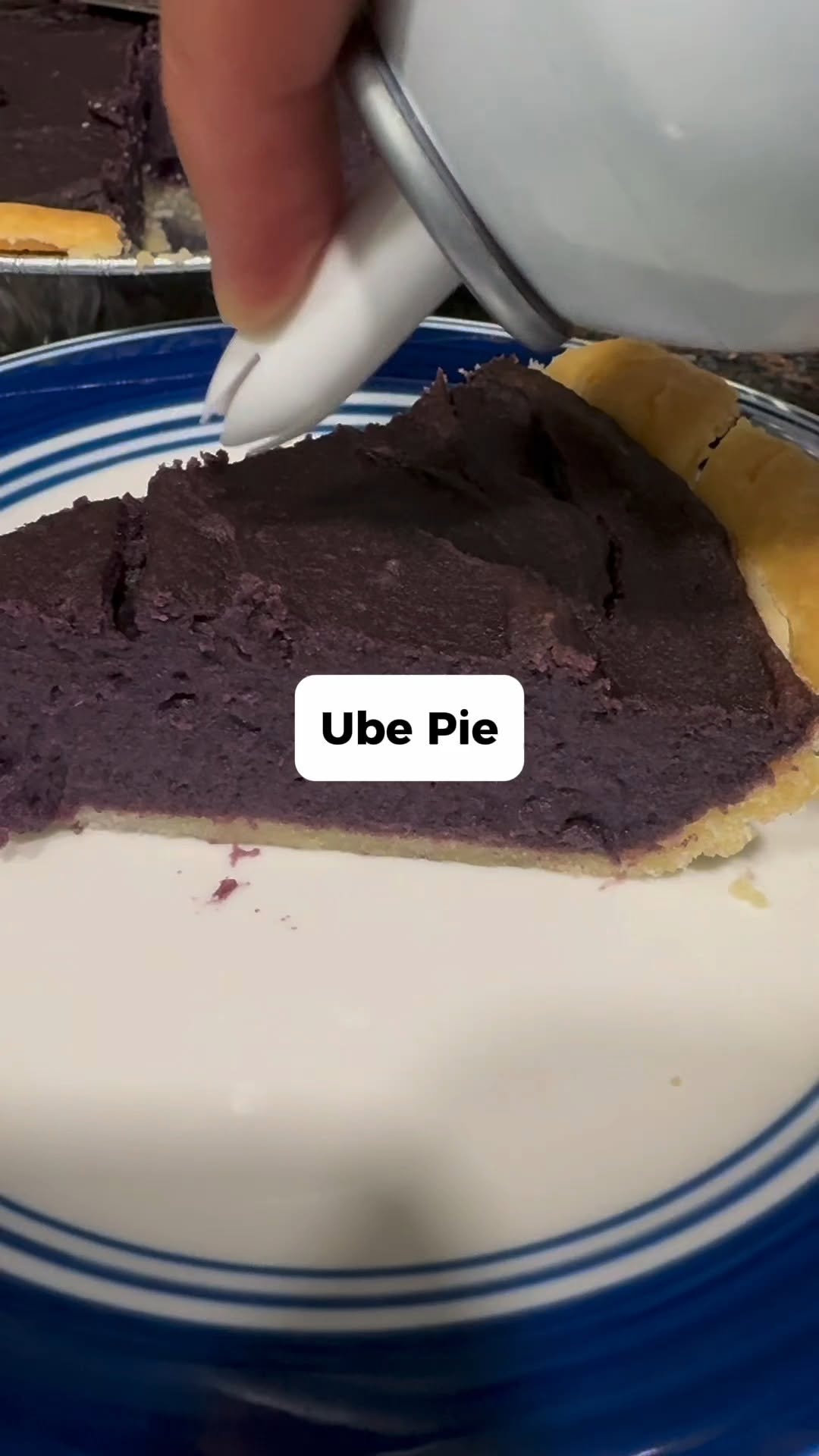 Healthy Plant-Based Ube Pie