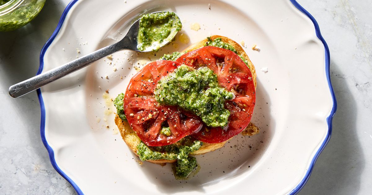 Pasta with Evergreen Pesto
